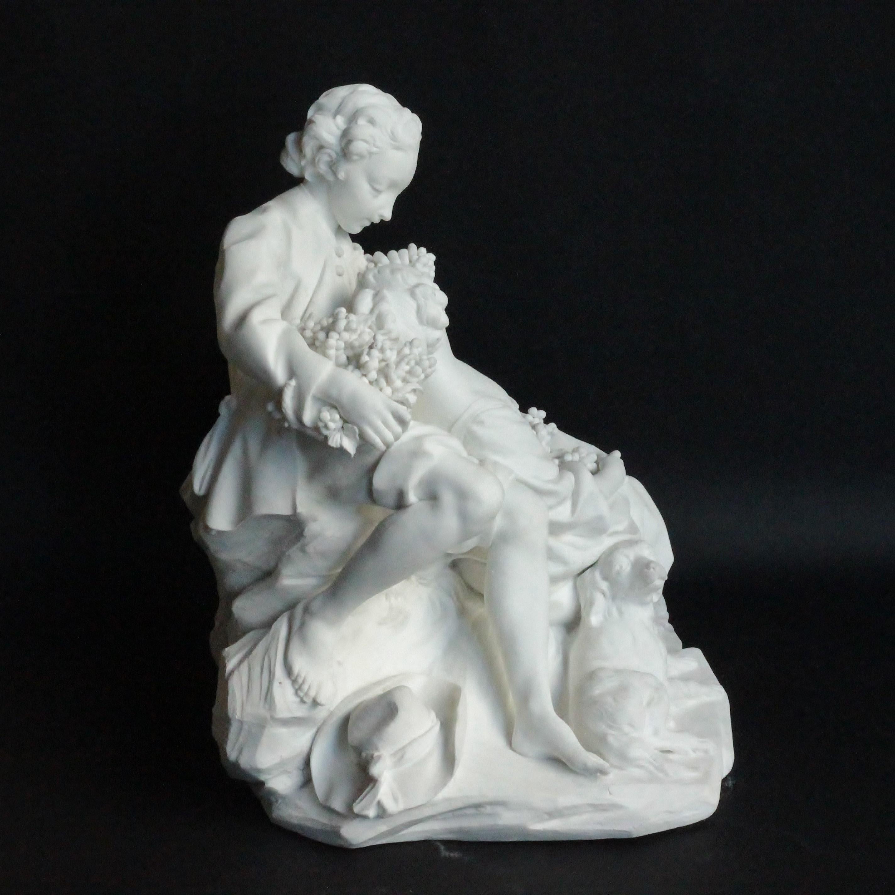 Mid-18th Century Vincennes-Sèvres Group of 