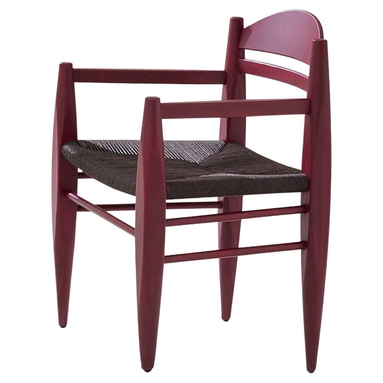 Chaise rouge Vincent 441 de Werther Toffoloni