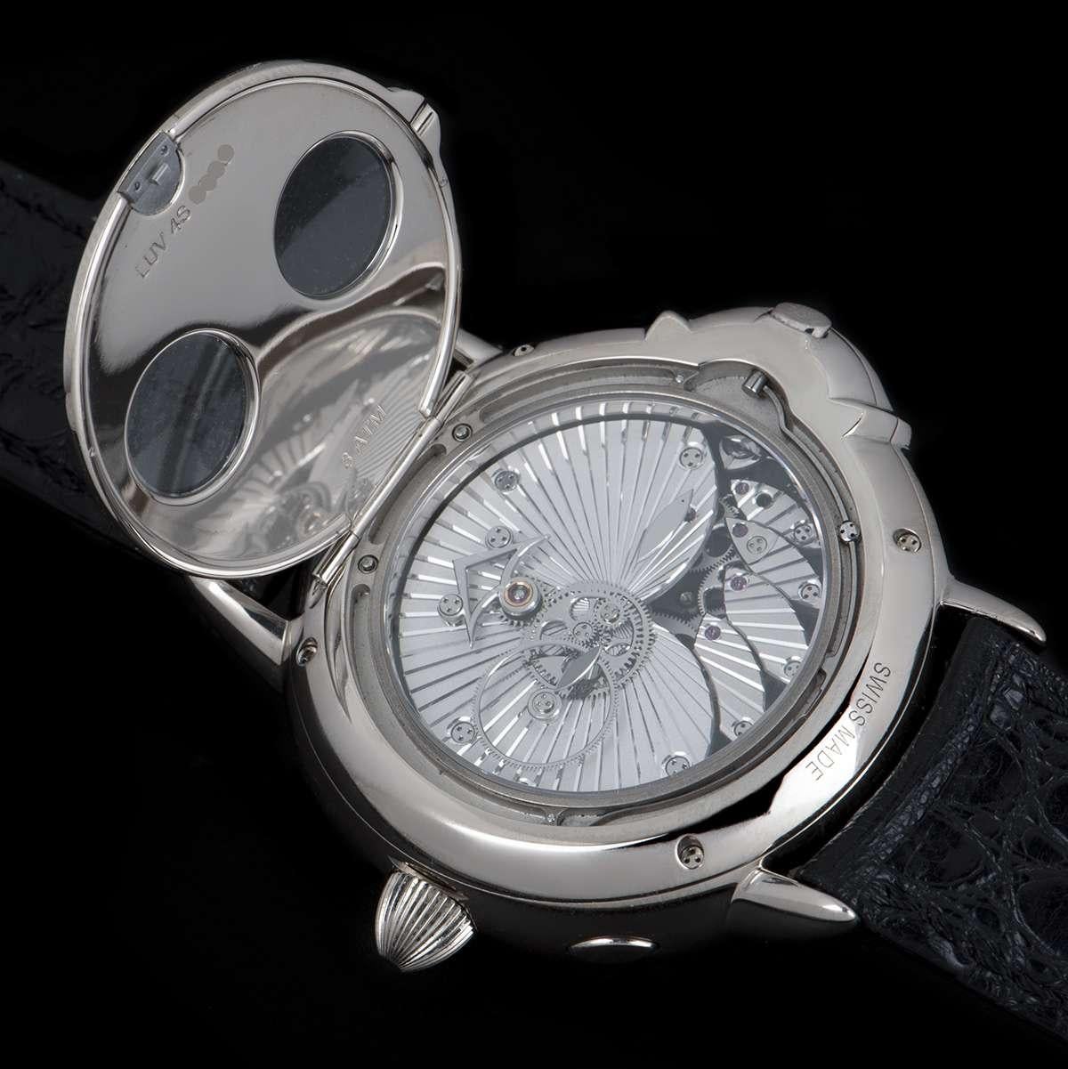 Men's Vincent Berard Ltd Edition Balancier Mysterieux Left-Handed Grey Skeleton Watch