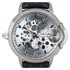 Vincent Berard Ltd Edition Balancier Mysterieux Left-Handed Grey Skeleton Watch