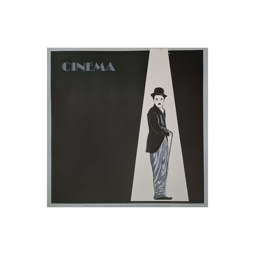 In the realm of iconic cinema, the silent film star Charlie Chaplin continues to shine brightly. The 1986 silkscreen print, 
