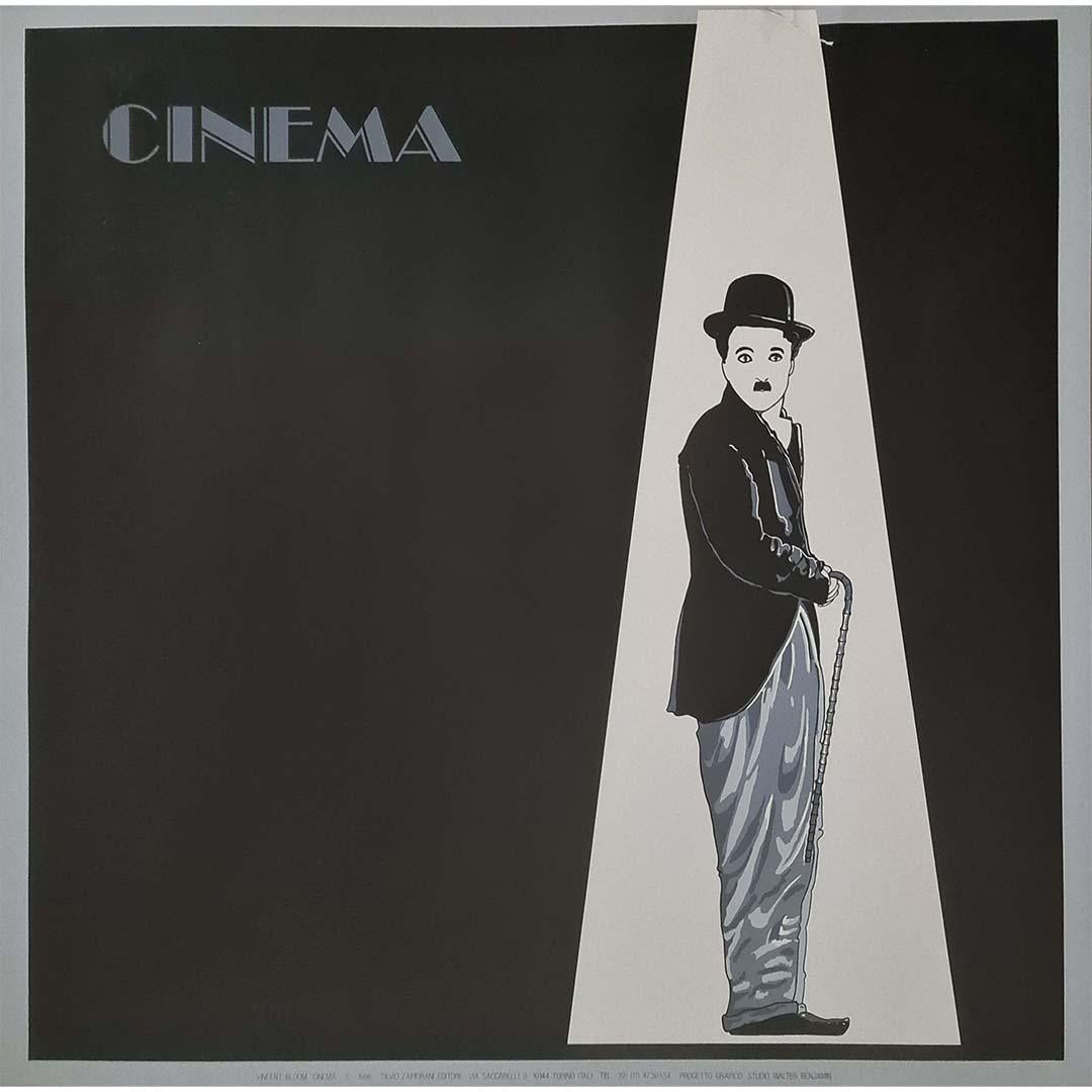 1986 Siebdruck von Silvio Zamorani – Charlie Chaplin – Kino – Print von Vincent Blom
