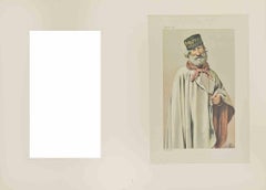 Revolution (Portrait of G. Garibaldi) - Lithograph by Vincent Brooks - 1878