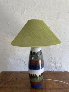 Vincent Cadeaux Vintage Ceramic Table Lamp French Design 1990s
