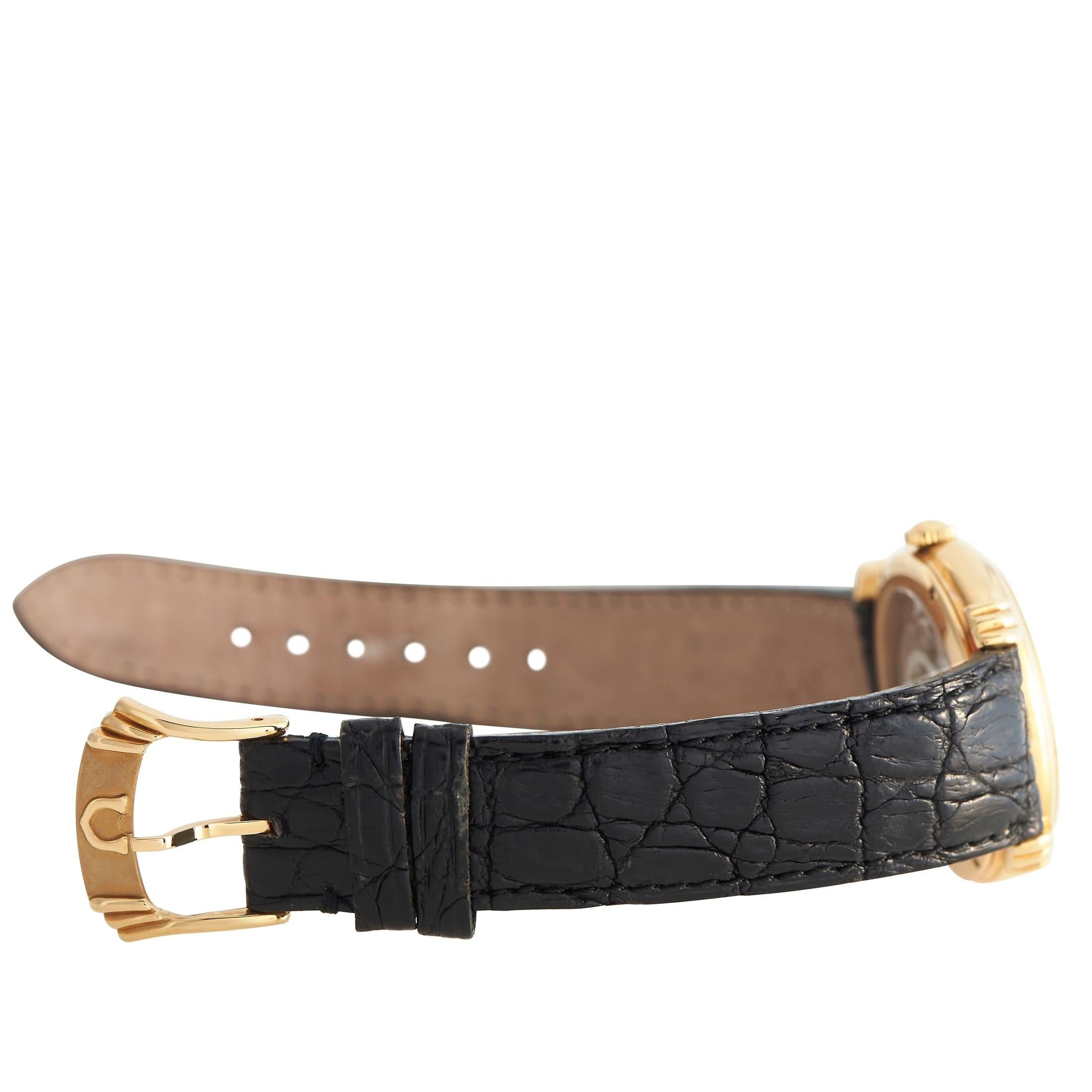 Armbanduhr aus 18 Karat Gelbgold mit Gangreserve von Calabrese für Damen oder Herren