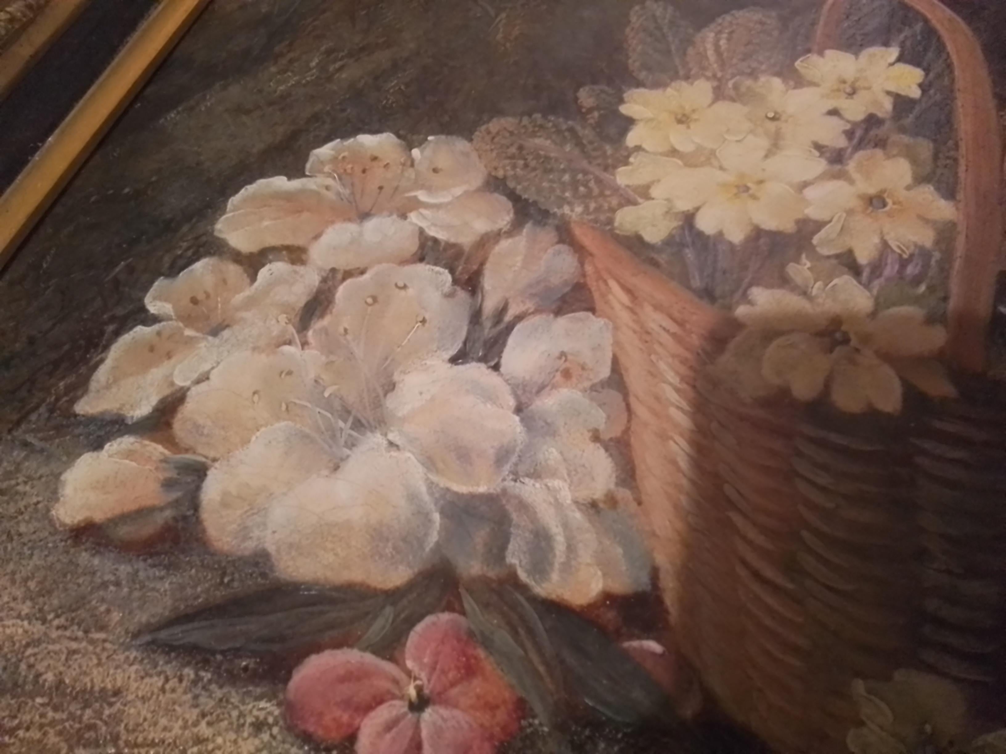 Quadro d'epoca di Vincent Clare - composizione artistica di natura morta - olio su tela. in vendita 6