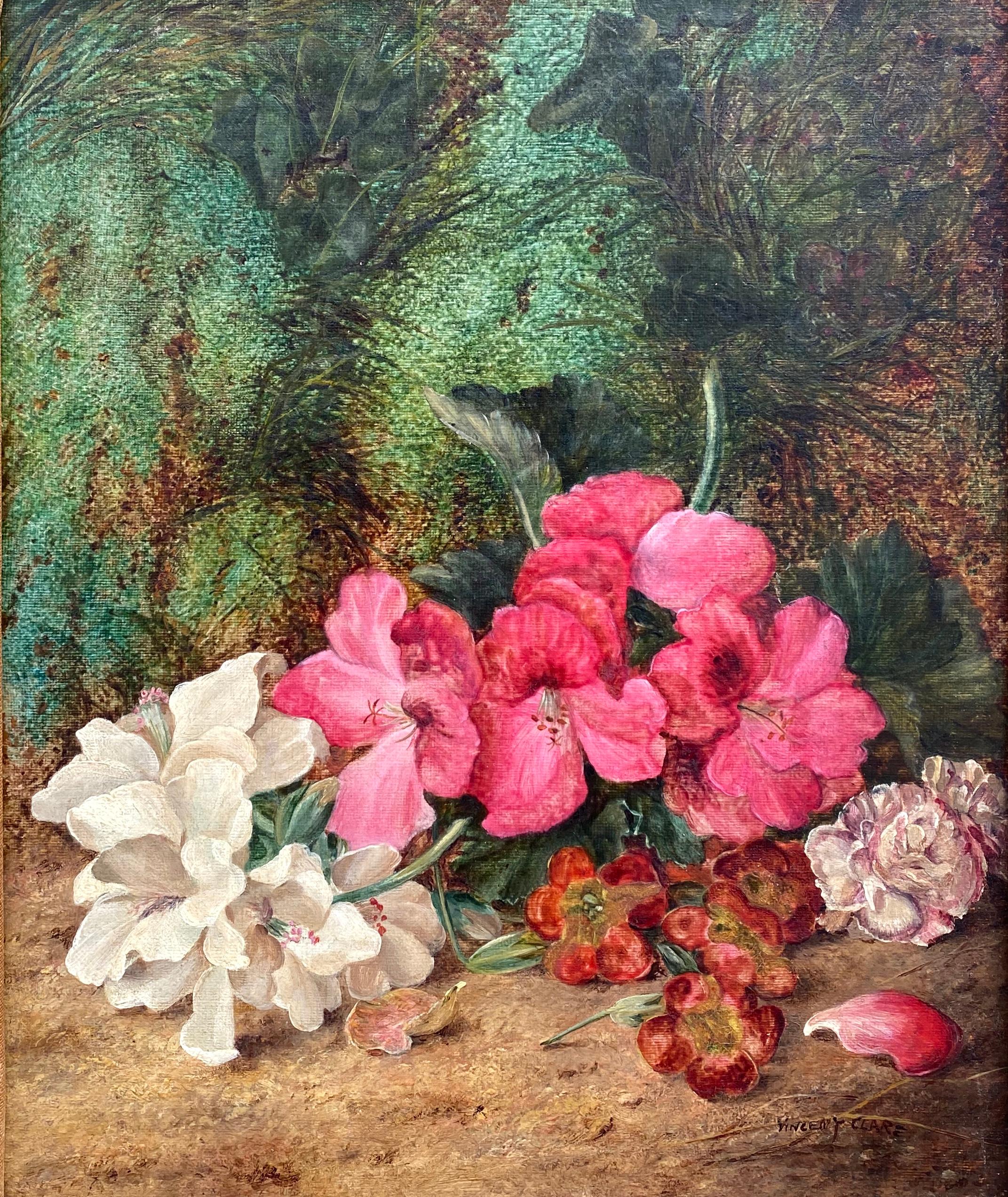 Vincent Clare Still-Life Painting - “Still Life with Flowers”
