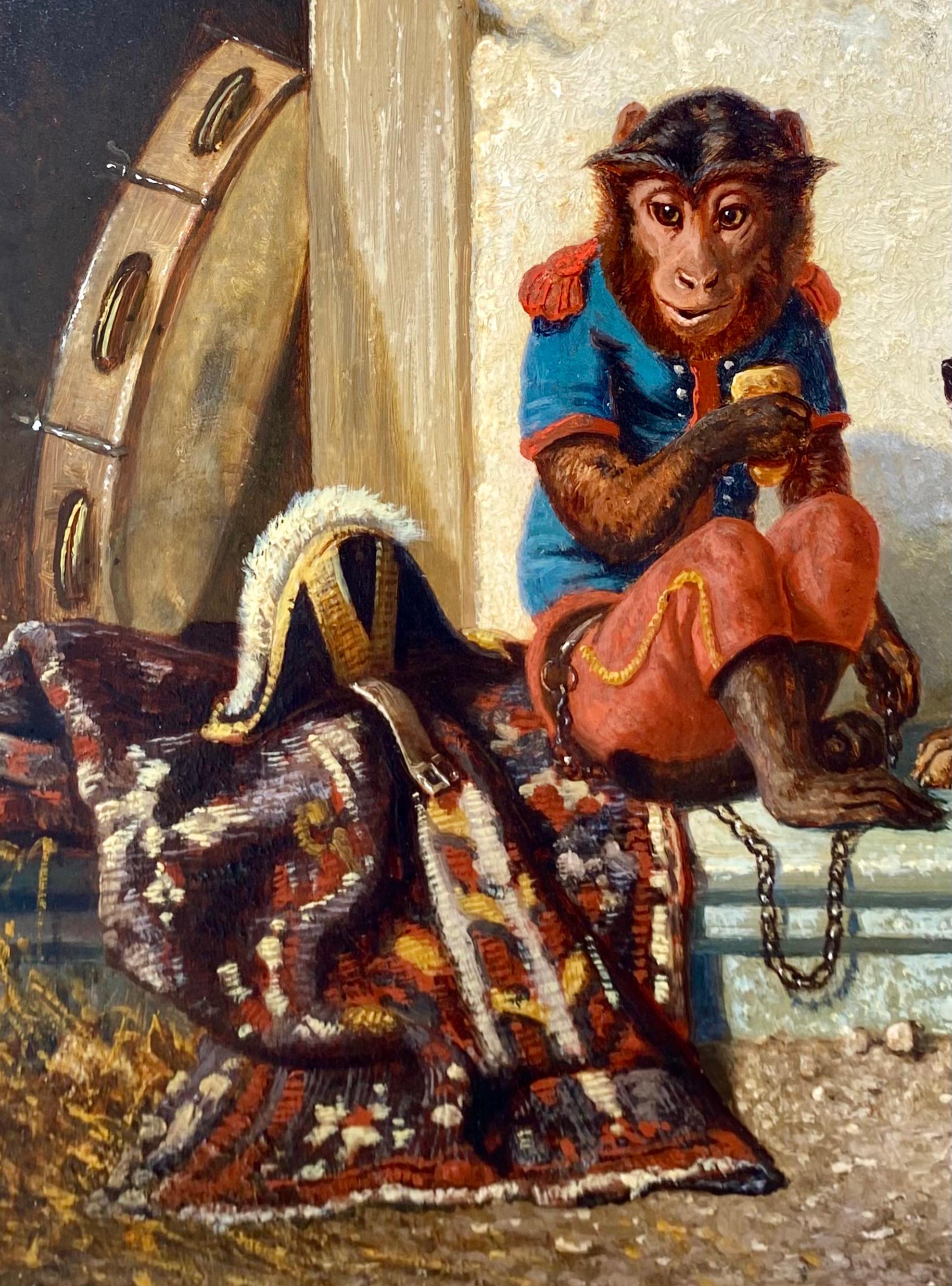 'Friends of the Circus' by Vincent de Vos  (1829 – 1875) signed and dated 1872 For Sale 7