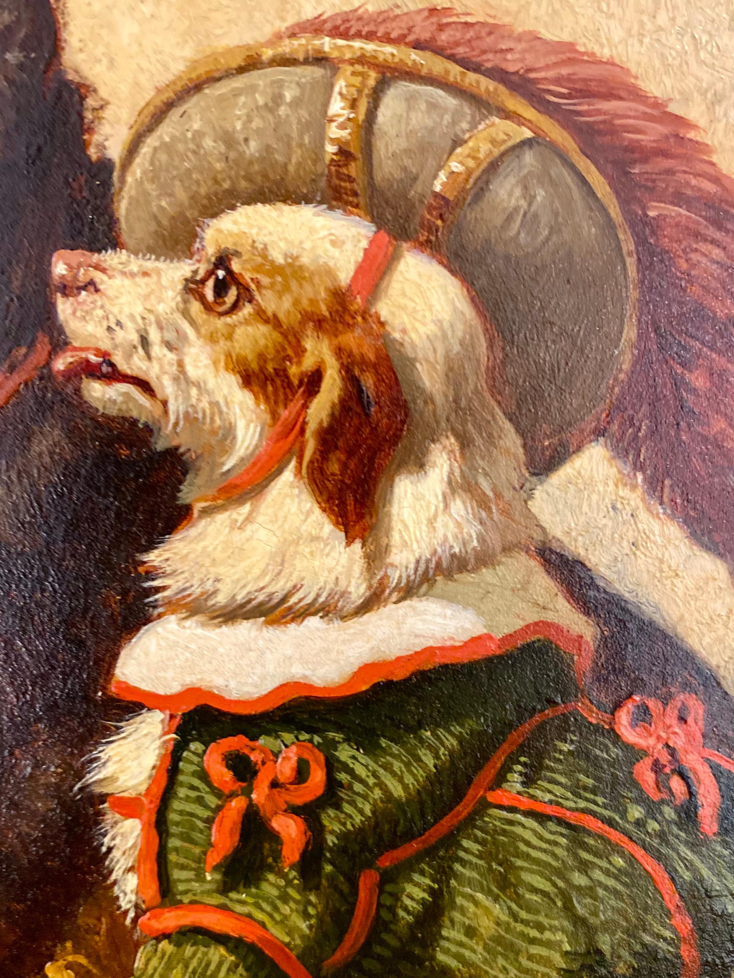 'Friends of the Circus' by Vincent de Vos  (1829 – 1875) signed and dated 1872 For Sale 9