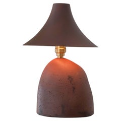 Vincent Decat's Earth Lamp: Handcrafted Terracotta & Brass Design