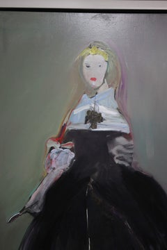 Vincent Delrez, Painting, FEMME EN NOIR