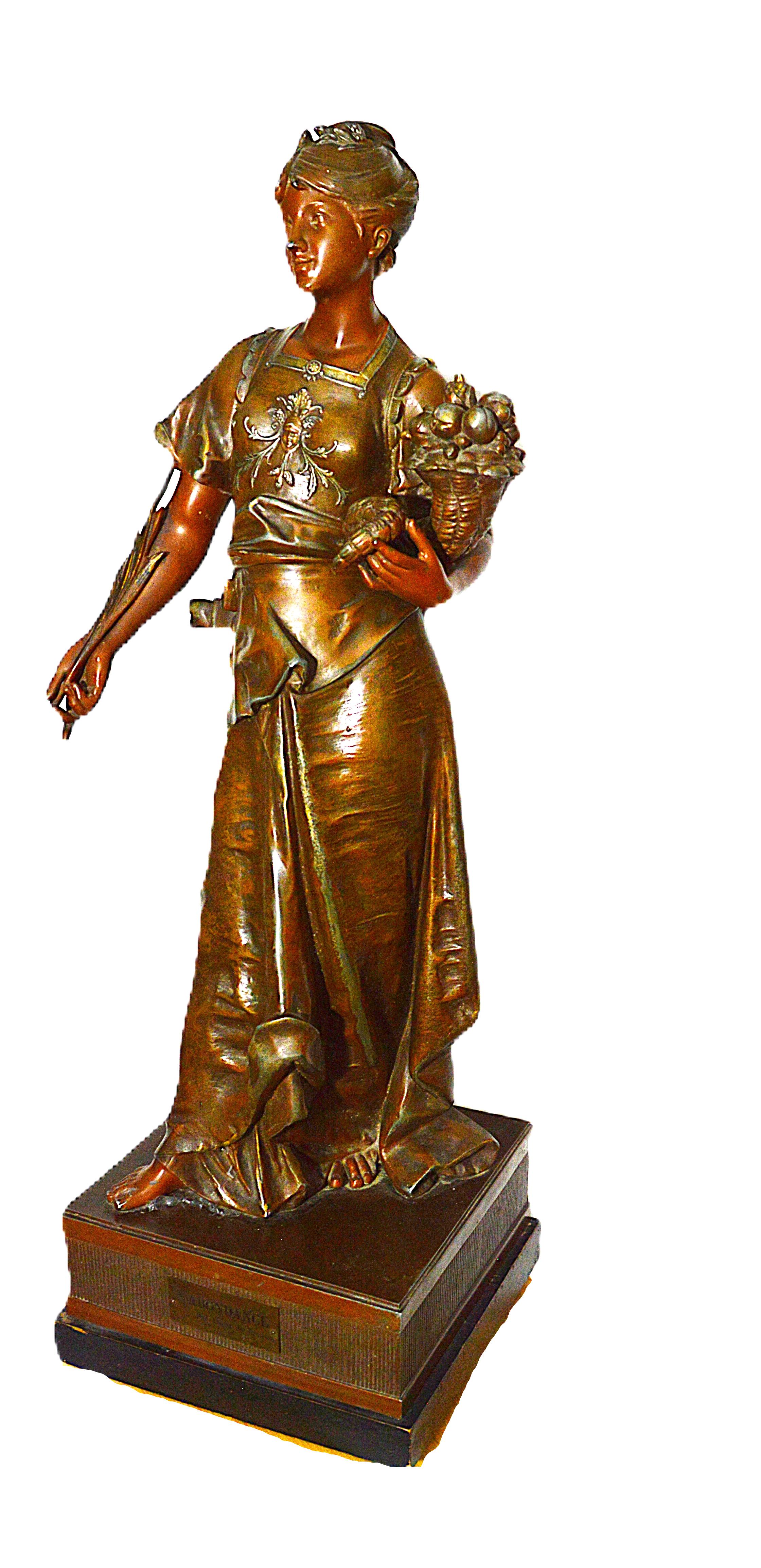 L'Abondance Art Nouveau - Sculpture di Vincent Desire Faure de Brousse