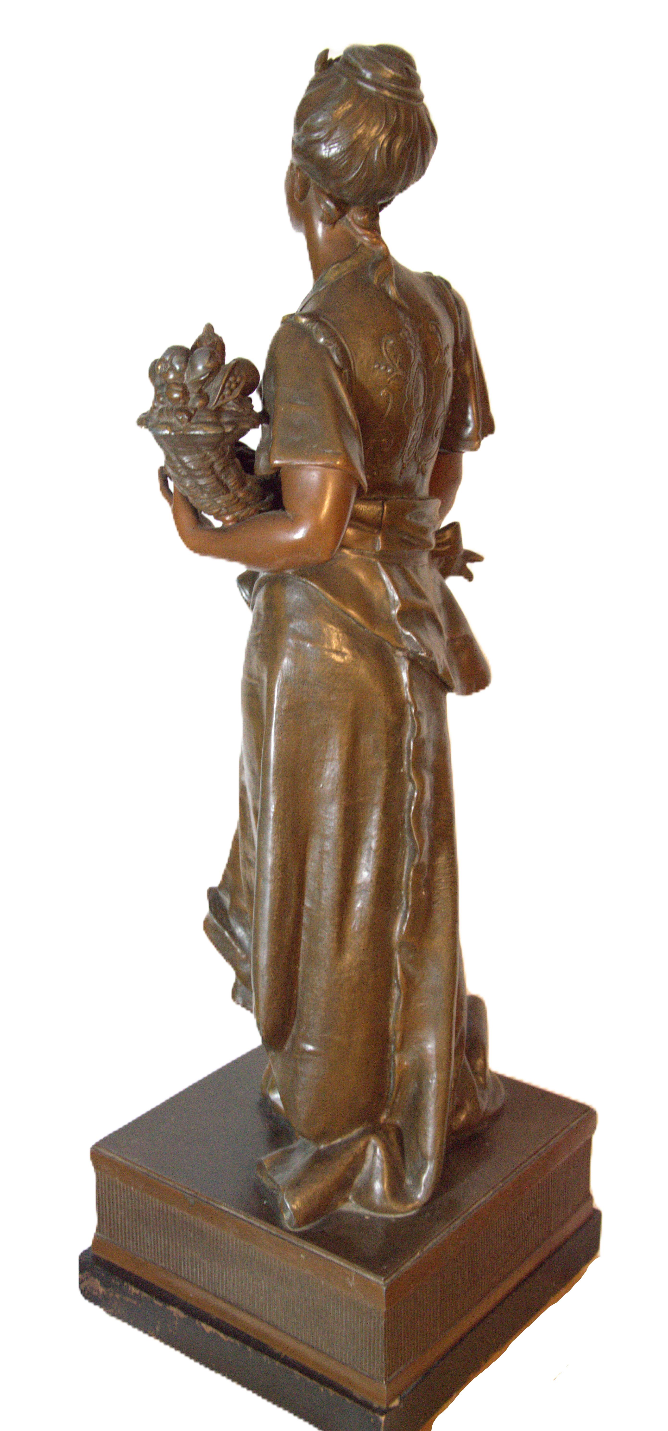 L'Abondance Art Nouveau - Sculpture Jugendstil di Vincent Desire Faure de Brousse