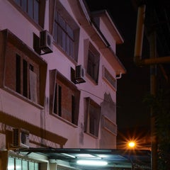 Borneo 7: urban city architecture landscape in dark night, Southeast Asia