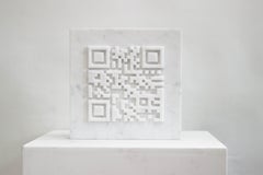 QR- Code aus Carrara-Marmor
