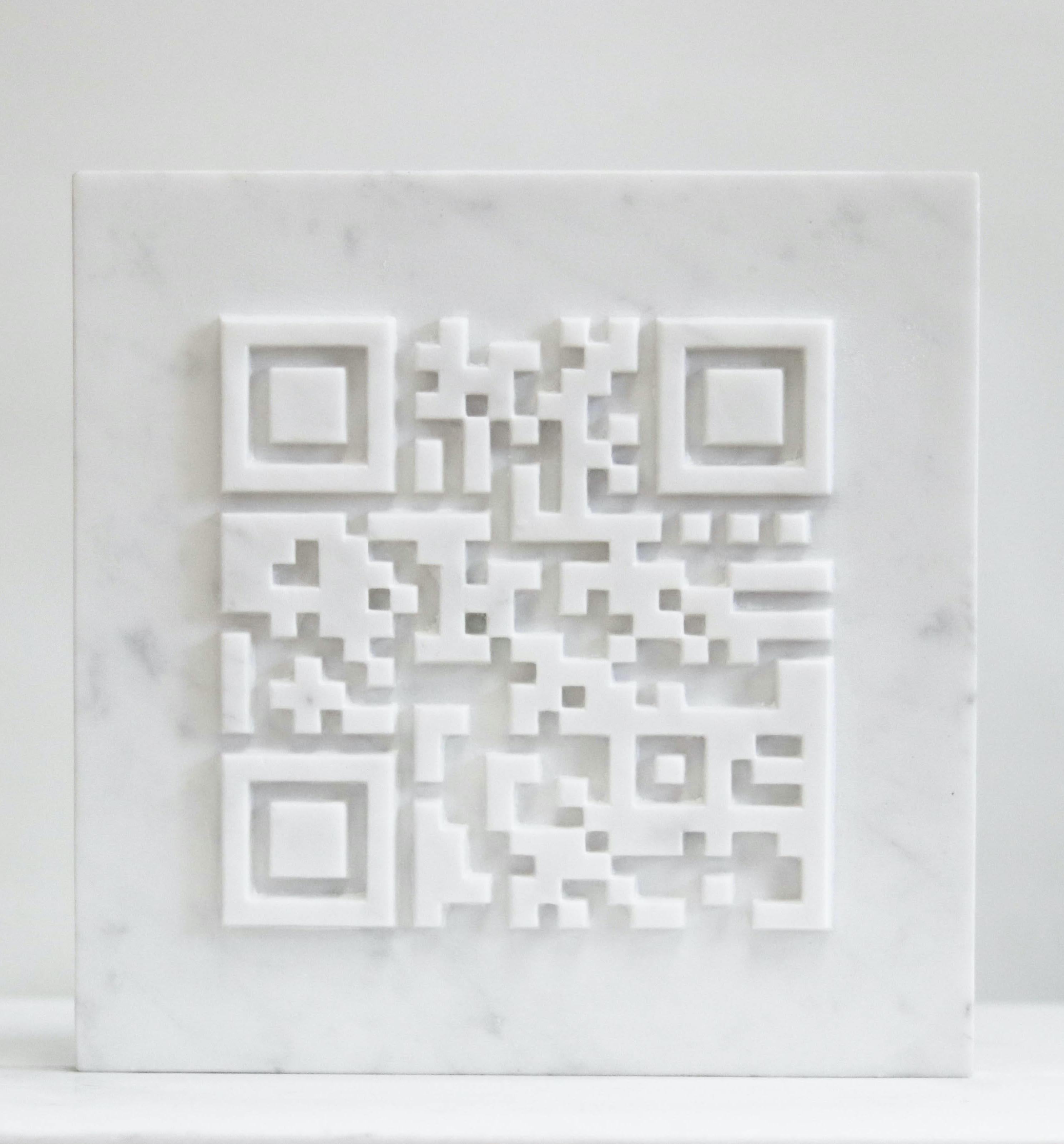 Carrara Marble QR Code For Sale 2