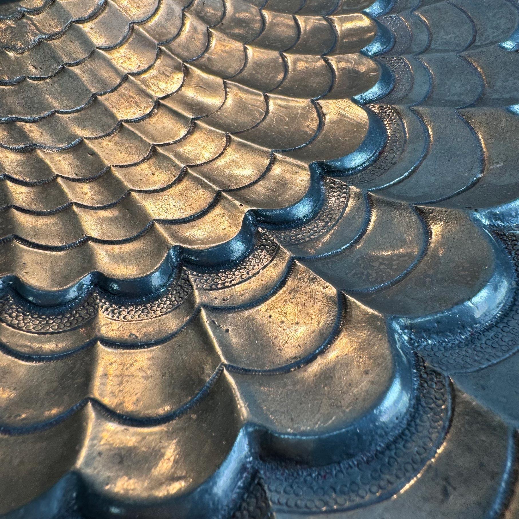 Vincent Garnier Pewter Clam Shell Table Lamp in vendita 4