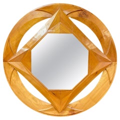 Vincent GONZALEZ, exceptionnel  Large  miroir circa 1960 , signé