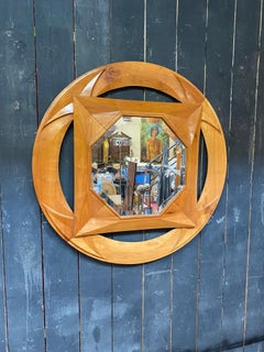 Vincent GONZALEZ, splendido specchio di grandi dimensioni, CIRCA 1960, Signé