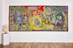 Vincent Guignebert, "Le Chevalier, La Petite Fille Le Lion et Ondine" Tapestry