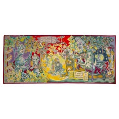 Vincent Guignebert, "Le Chevalier, La Petite Fille Le Lion et Ondine" Tapestry