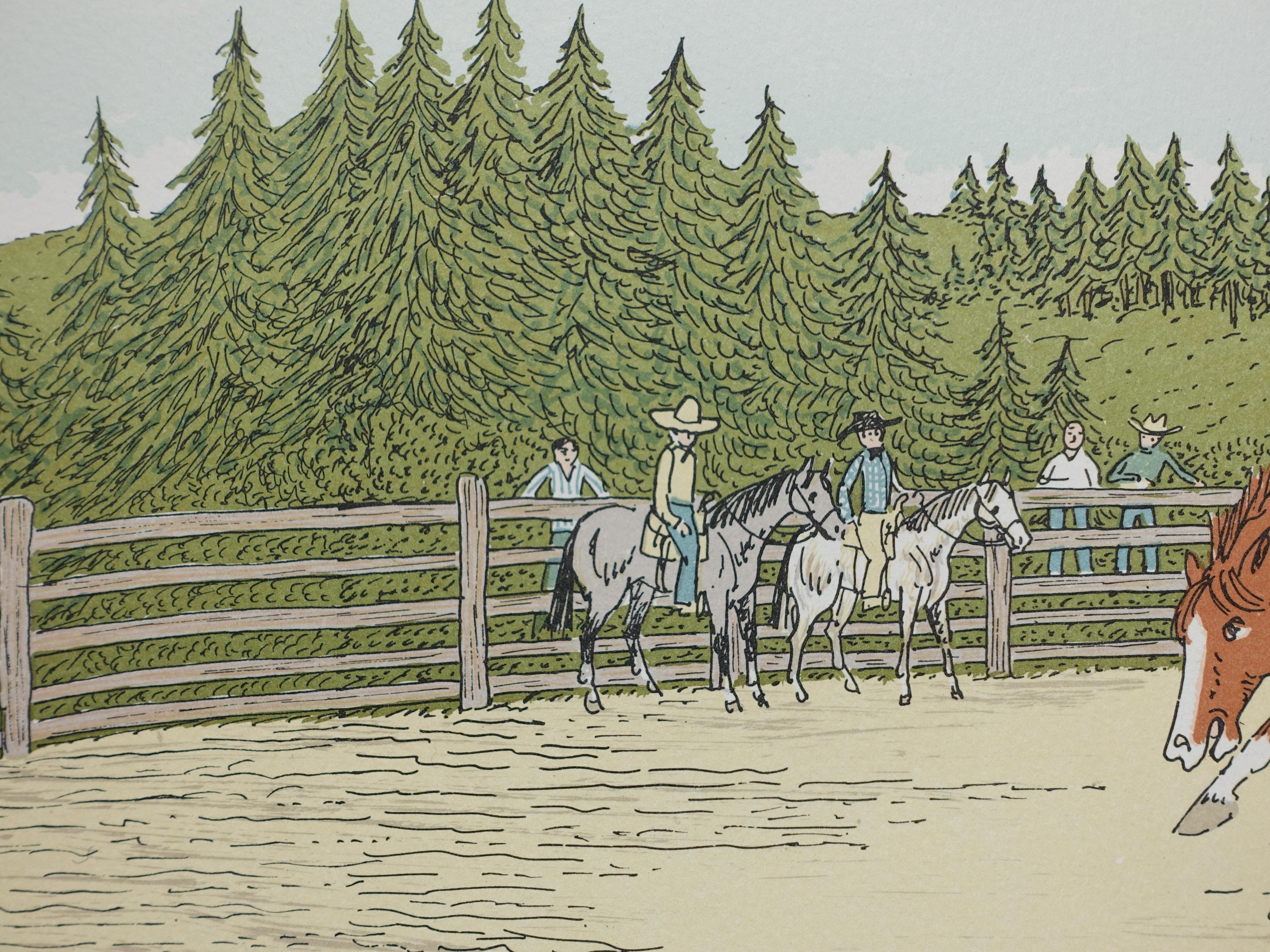 Caballo : Rodeo Canadiense - Litografía Original, FIRMADA A MANO & Ltd /50 en venta 4