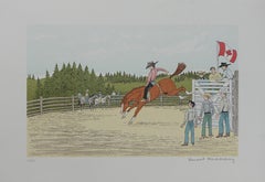 Caballo : Rodeo Canadiense - Litografía Original, FIRMADA A MANO & Ltd /50