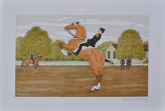 Horse : Cavalry School - Original Lithograph, HANDSIGNED & Ltd /50