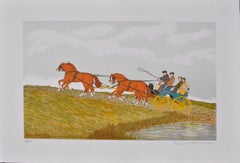Horse : The French Republican Guard - Original Lithograph, HANDSIGNED & Ltd /100