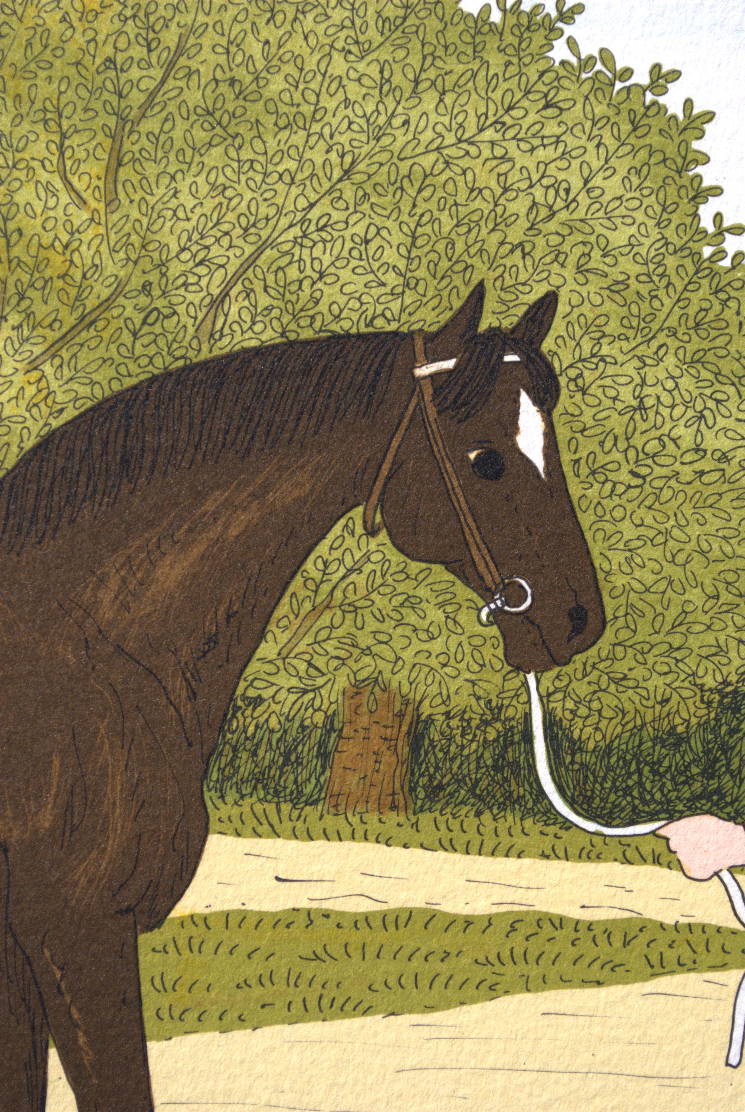 Caballo : El Talón - Litografía Original, FIRMADA A MANO & Ltd /100 en venta 3