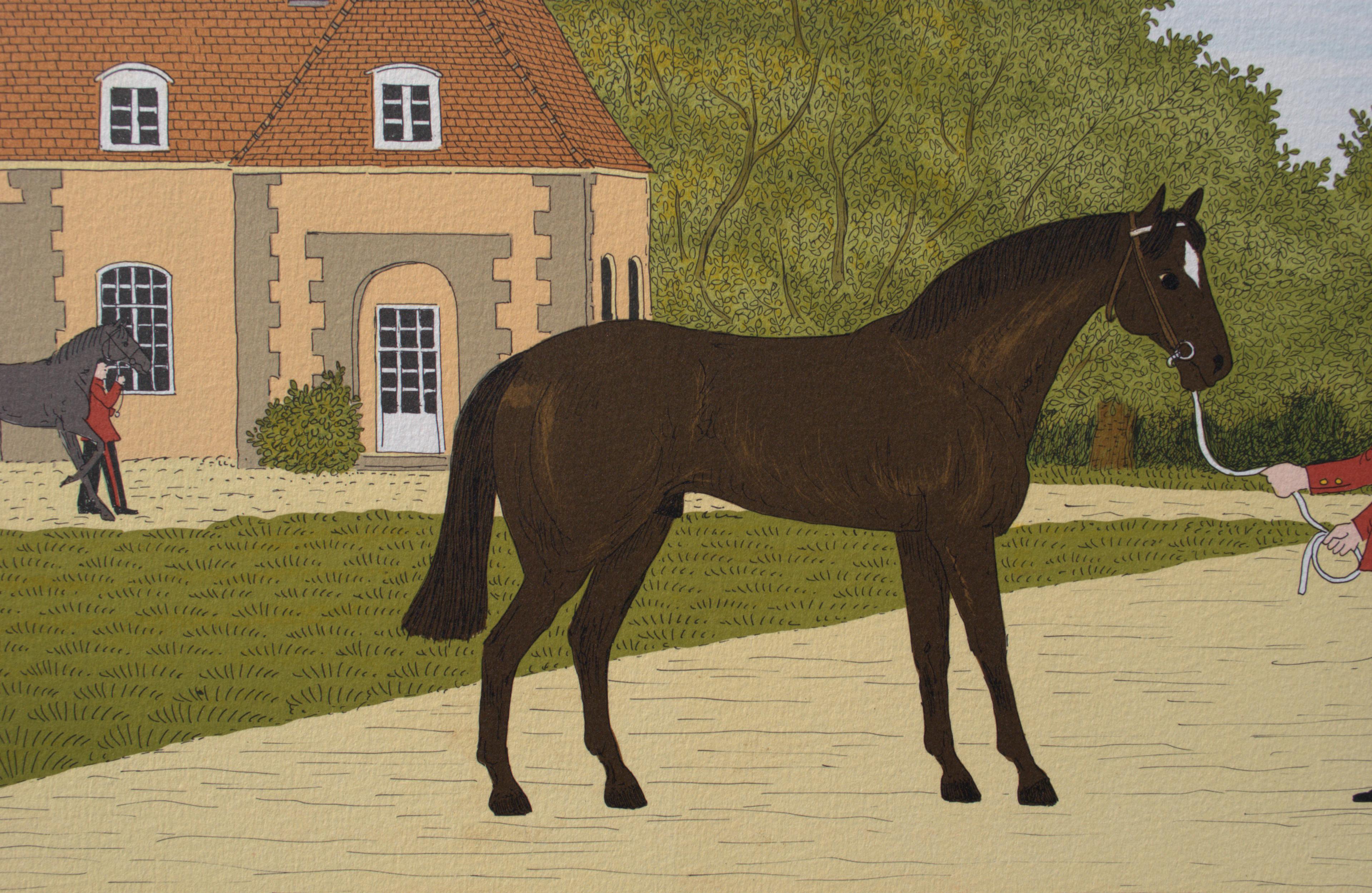 Caballo : El Talón - Litografía Original, FIRMADA A MANO & Ltd /100 en venta 4