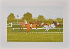 Caballo : La Carrera - Litografía Original, FIRMADA A MANO & Ltd /100