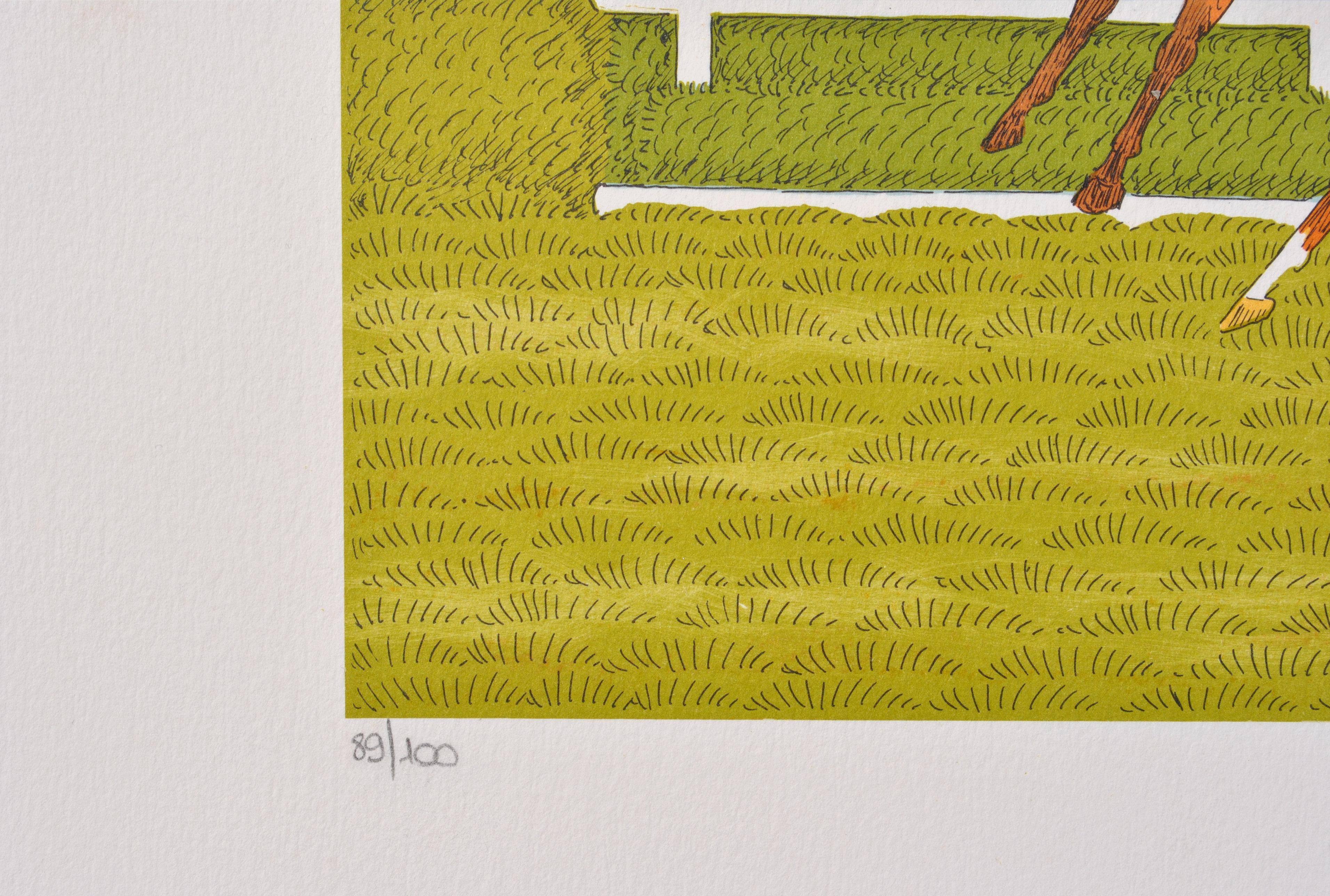 Vincent HADDELSEY (1934-2010)
Caballo : La carrera, 1974

Litografía original
Firmado a lápiz
Numerado / 50
Sobre vitela Arches 53 x 38 cm (c. 23 x 15 in)

Excelente estado