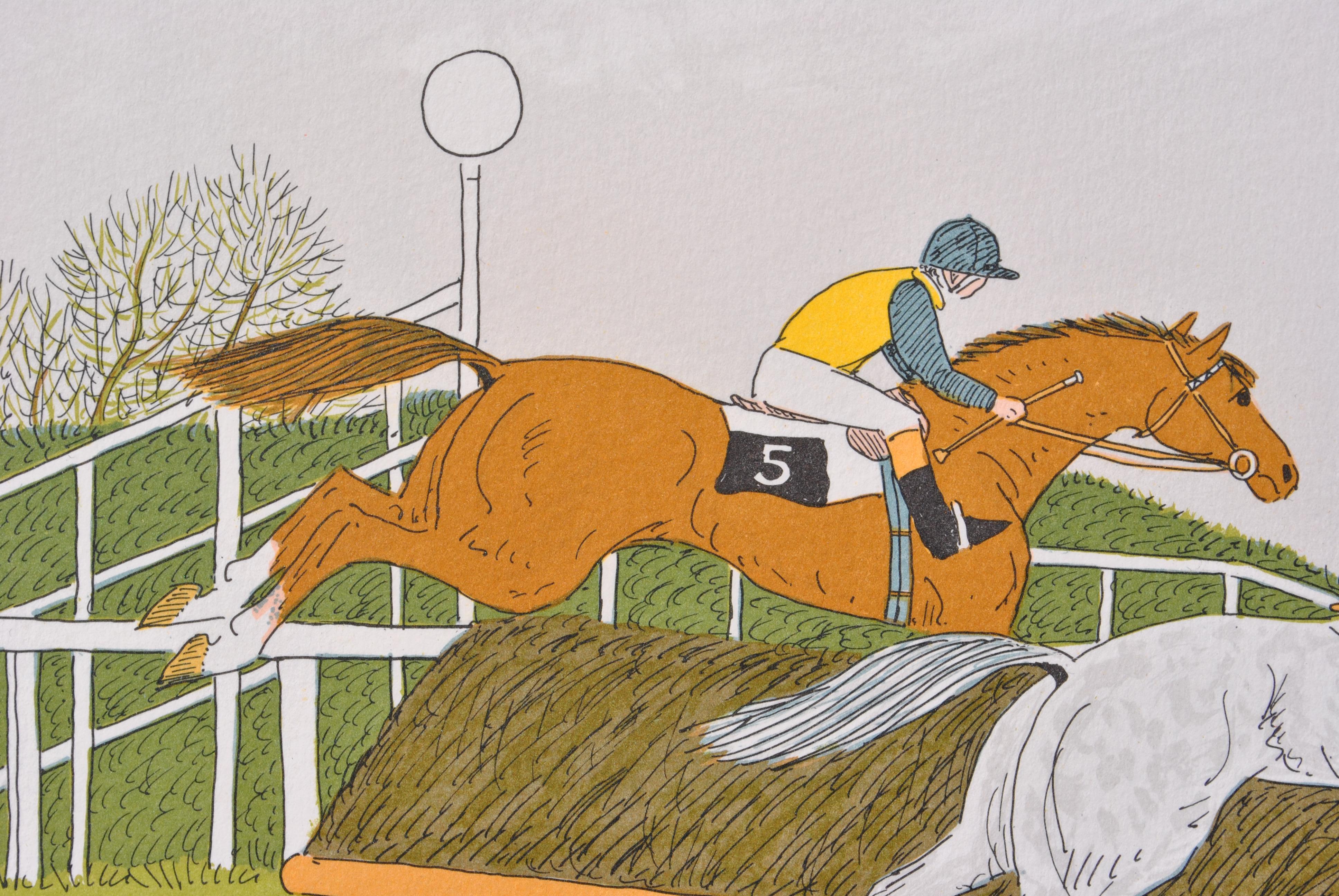 Caballo :  La carrera - Litografía original, FIRMADA A MANO & Ltd /100 en venta 1