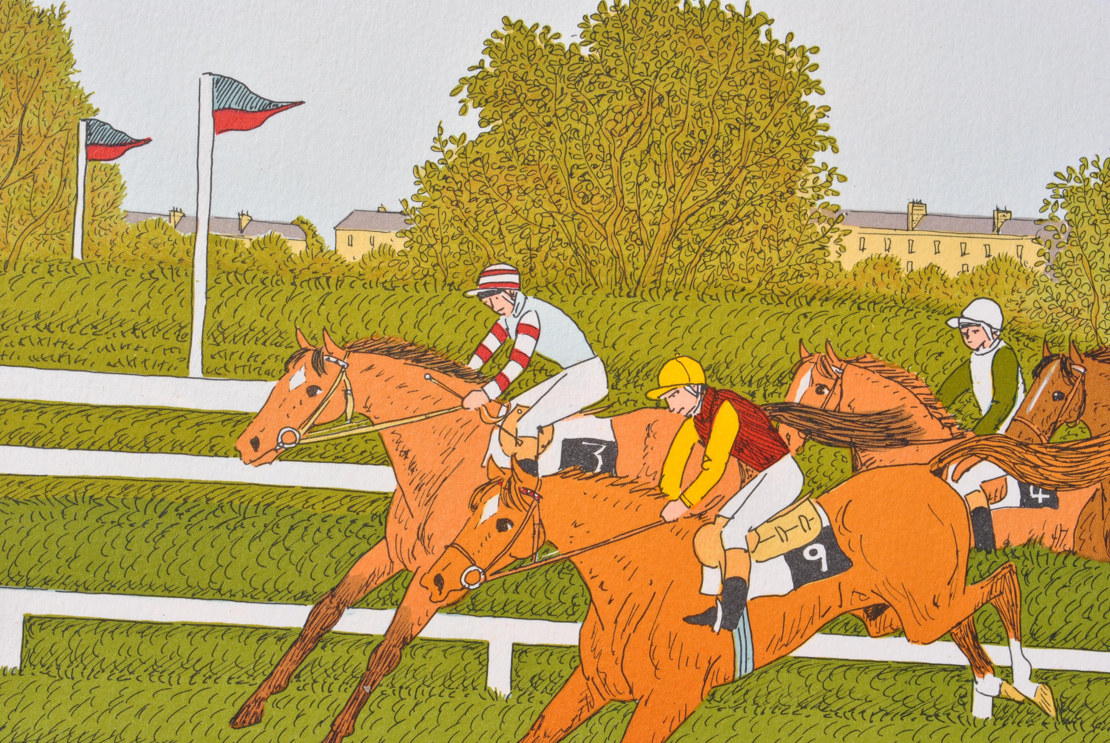 Caballo : La Carrera - Litografía Original, FIRMADA A MANO & Ltd /100 en venta 2