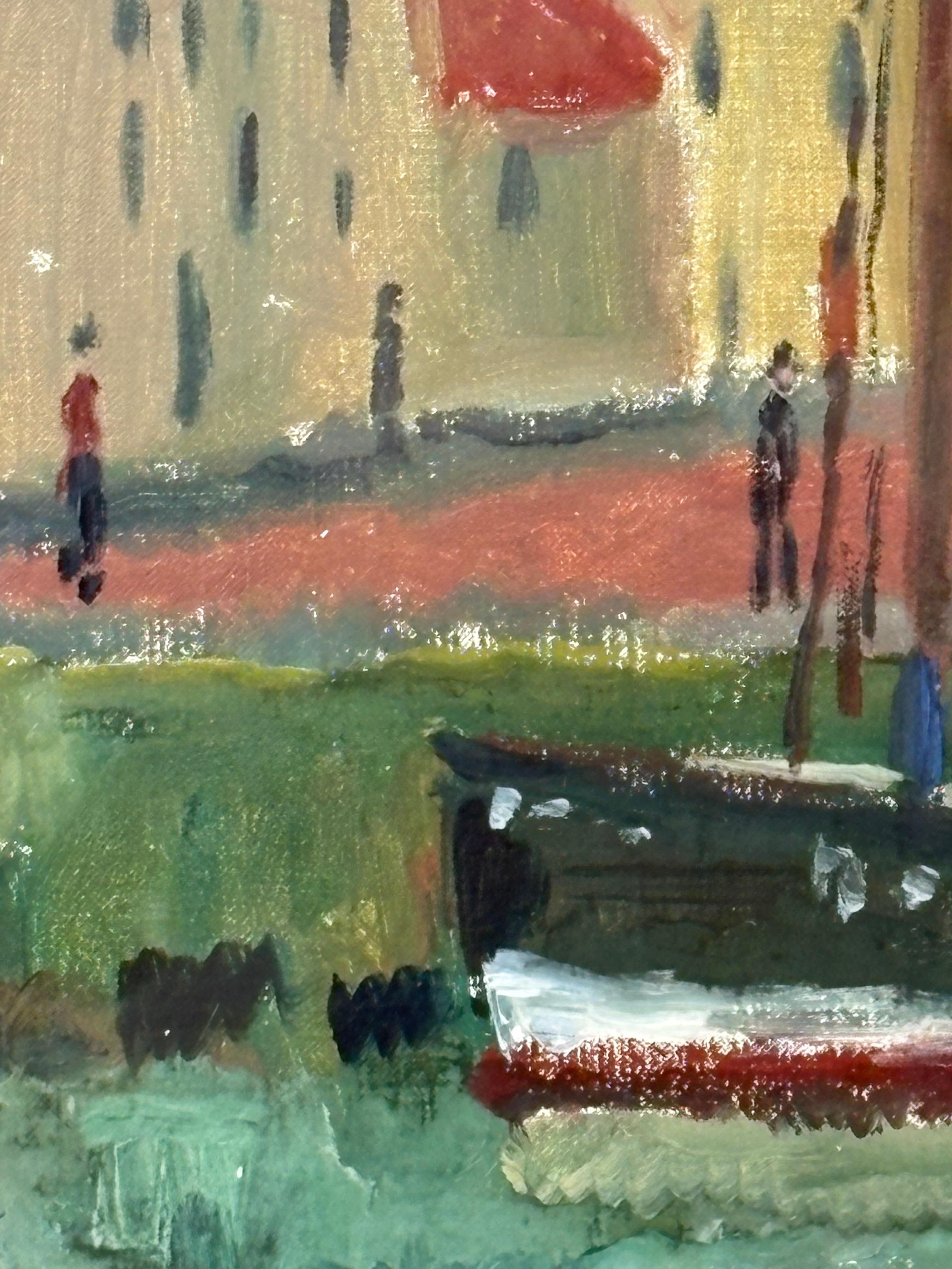 Moderne Vincent HENRY (1909-1968)  Britannique, Huile sur carton, milieu  20ème siècle en vente
