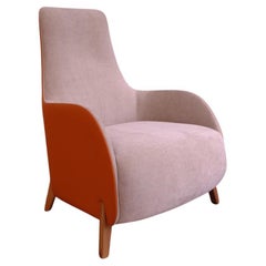 Vincent Poltrona brasiliana contemporanea con schienale alto di Lattoog