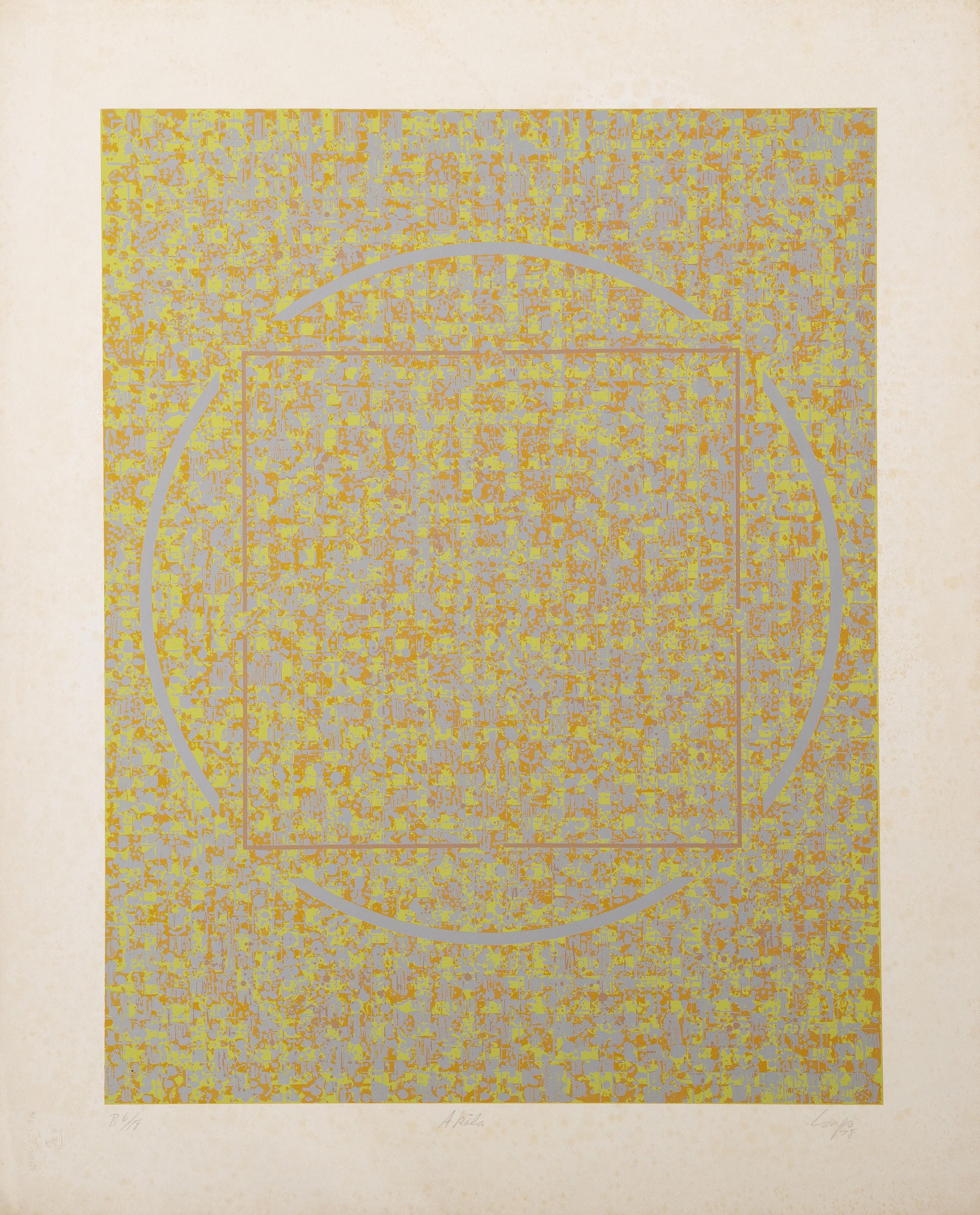 Akala A, Abstract Geometric Screen Print by Vincent Longo For Sale 3