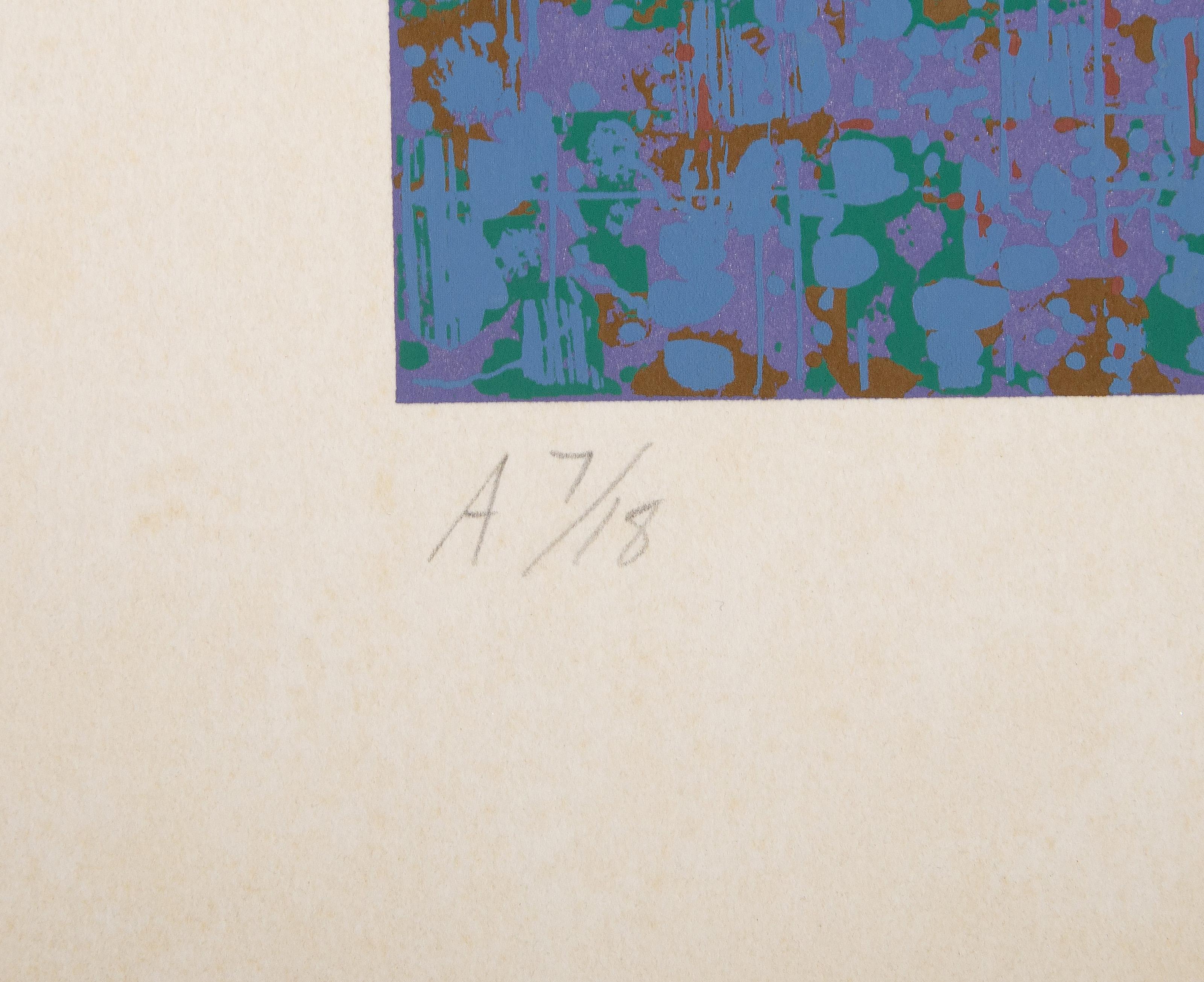 Akala B, Abstract Geometric Screenprint by Vincent Longo For Sale 1