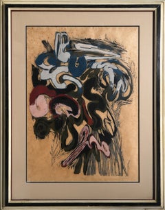 "Natural Form", xilografia astratta firmata di Vincent Longo