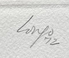 Squaring Four, Gravure sur papier Off-White unique signée AP abstraction géométrique