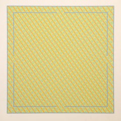 Yellow, Blue and Green Composition - Geometric Screenprint by Vincent Longo