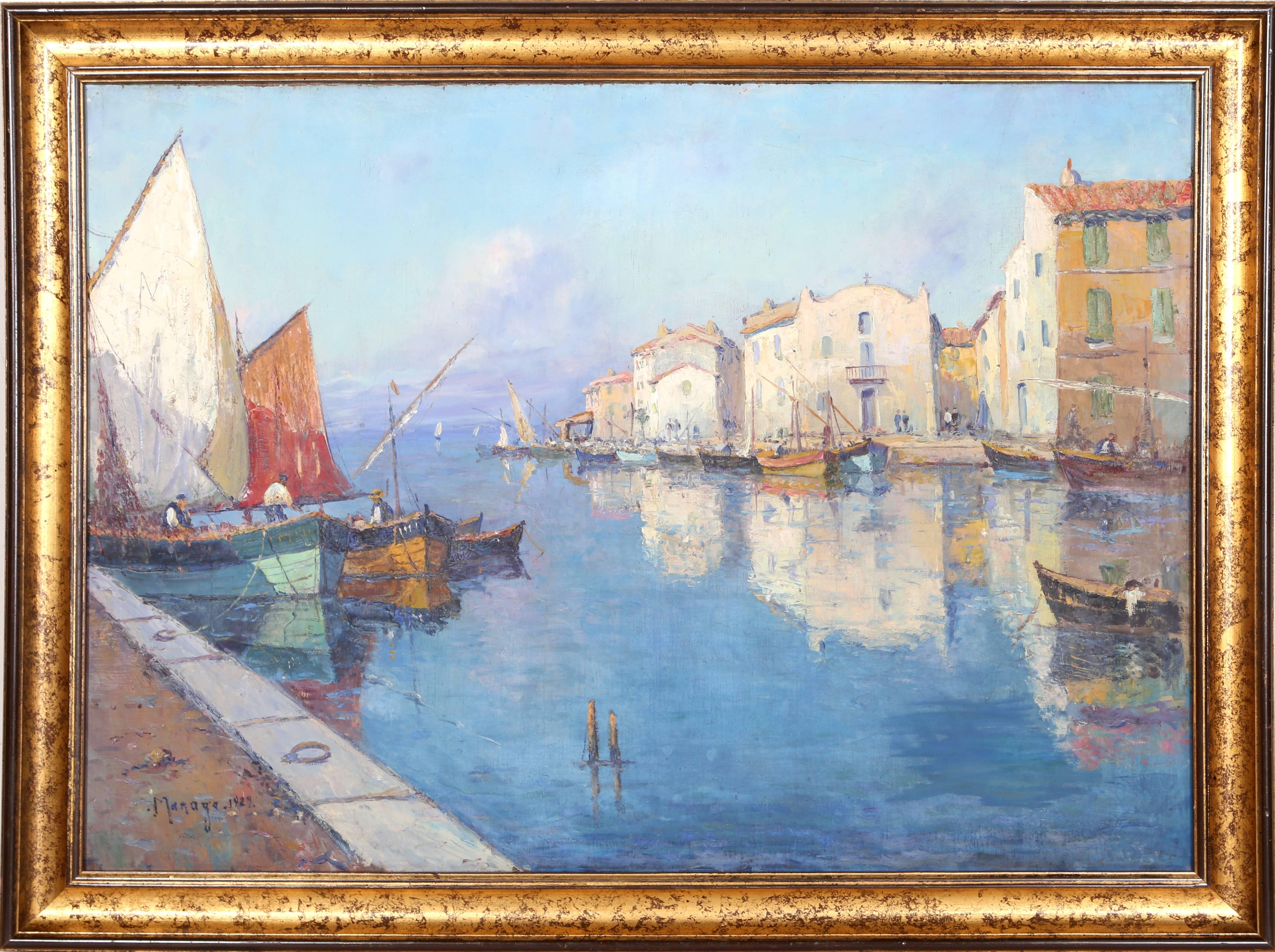 Vincent Manago Landscape Painting - Fishing Village
