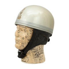 Vintage Vincent Motorcycle Crash Helmet, circa 1950s-1960s