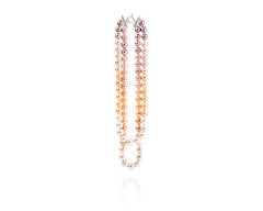 Vincent Peach Double Ombre Freshwater Edison Pearl Strand Necklace