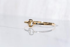 Vincent Peach Equestrian 14 Karat Yellow Gold Bangle Bracelet