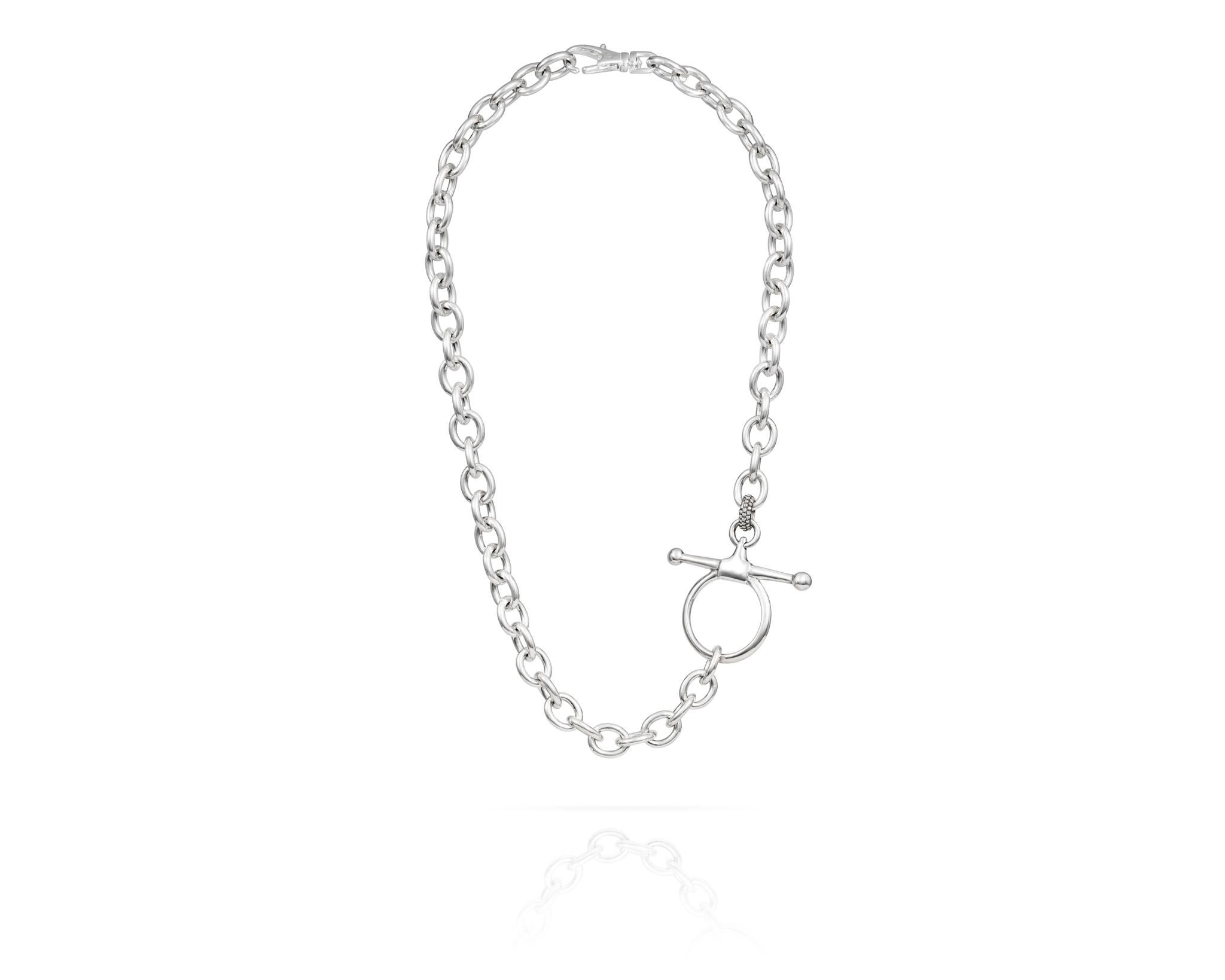 chain link necklace silver