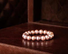 Vincent Peach Pink Edison Pearl Stretch Bracelet