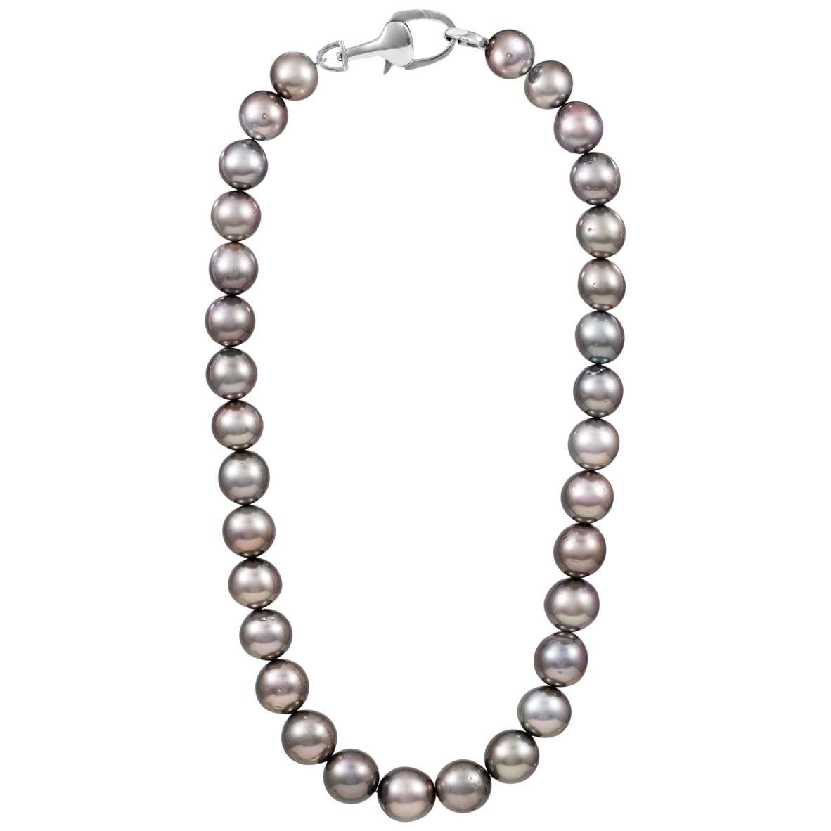 Vincent Peach Signature South Sea Tahitian Pearl Princess Strand Necklace For Sale