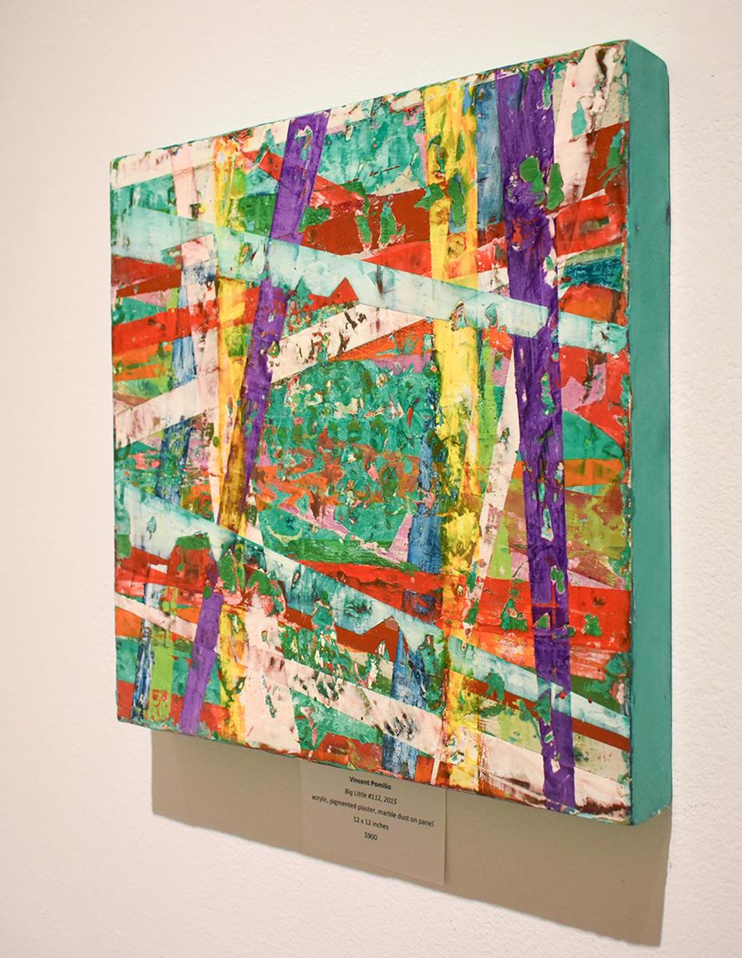 Vincent Pomilio Big Little 112 Multi Colored Layered Abstract